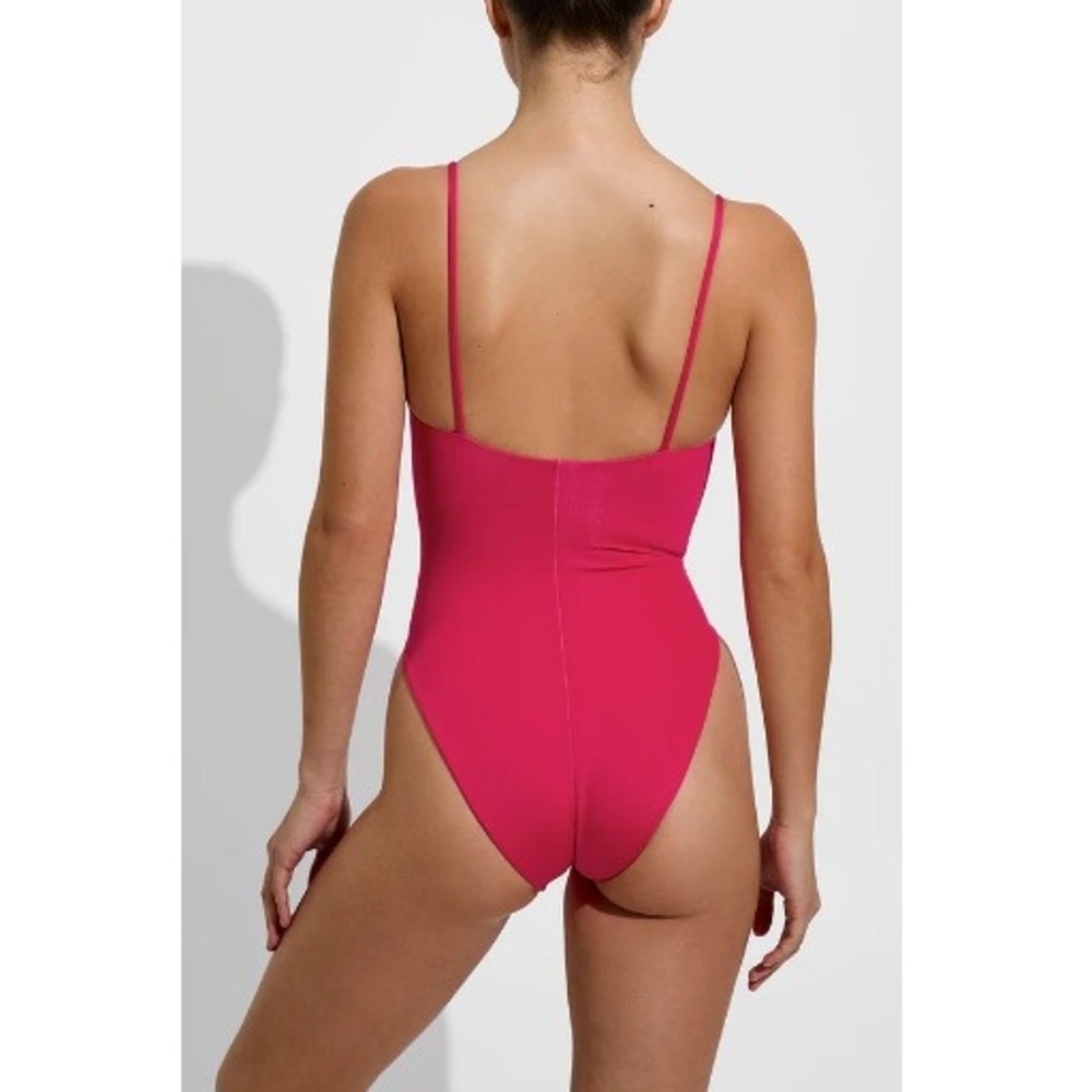 Left On Friday Women's La La Land Pink Retreat One Piece Swim Suit Size S NWT - Picture 5 of 9